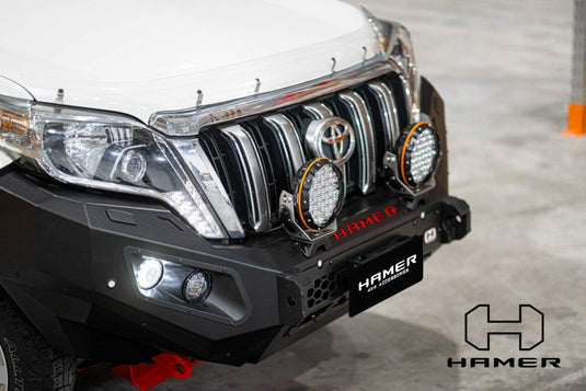 HAMER TOYOTA LANDCRUISER PRADO PRADO 150 SERIES 2013-2017 BULL BAR King Series (Incl. Rated Recovery Points) Hamer