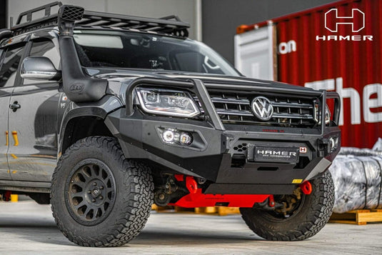 HAMER VOLKSWAGEN AMAROK 2010-Present BULL BAR King Series Plus (Incl. Rated Recovery Points) Hamer