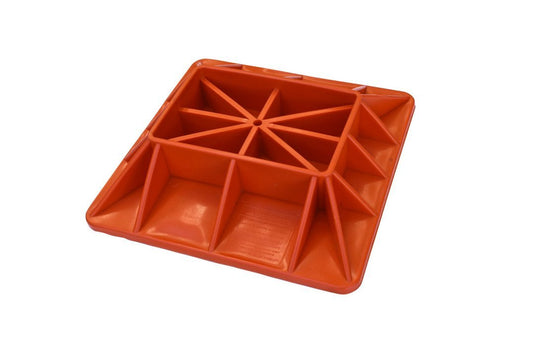 High Lift Jack Base - 295 x 295 x 65mm - Nylon Piranha Off Road