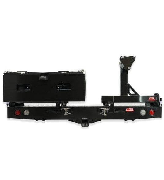 Hilux GGN25R 2005-2015 022-02 Rear Wheel Carrier Double Jerry Can Holder Package MCC