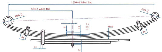 Hyundai iLoad 2WD Raised Height Extra Heavy Duty Leaf Springs HYUN006MH Piranha Off Road