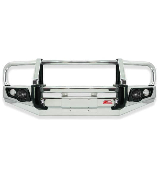 Land Cruiser 80 series 1990-1998 707-02A Alloy Falcon Bull Bar Black A-Frame Package (LED Foglight) MCC