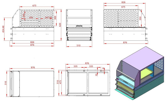 Large Kitchen Pantry Slide Out Unit | 4WD Canopy Pantry Slide Piranha Off Road