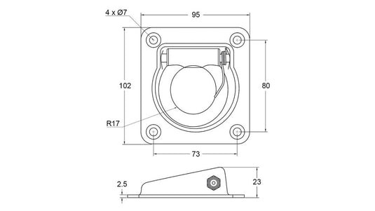 Lashing Ring S/S McNaughtans Australia