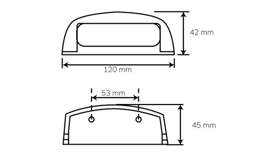 Led License Plate Lamp Black 12 Le AP LED