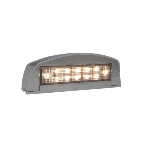 Led License Plate Lamp Chrome 12 AP LED
