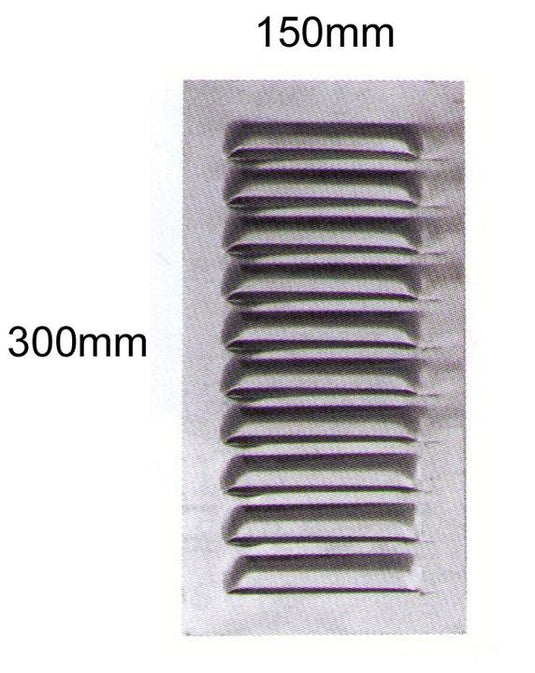 Louvre Vent Aluminium 150X300MM 1 Row McNaughtans Australia