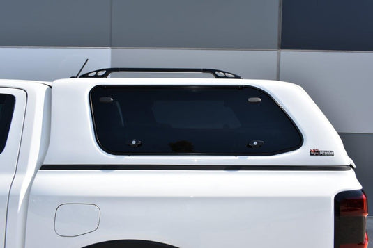 MT2 Fiberglass Canopy Ford Ranger 2012 - 2022 With Lift Up Windows - Aluminium Piranha Off Road