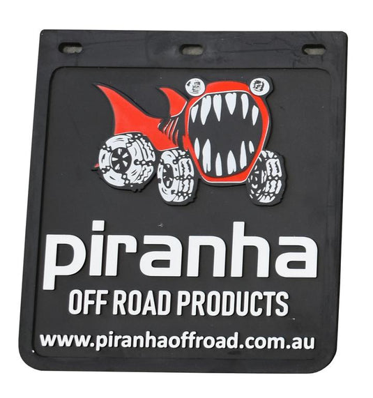 Mudflap 230X250MM Black - Piranha Piranha Off Road