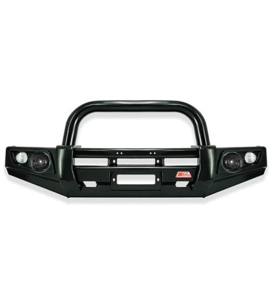 Navara D40 2011-2015 707-01 Falcon Bull Bar Single Black Loop Package (LED Foglight) MCC