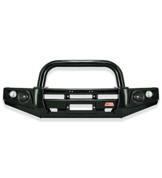 Next - Gen Ranger 2022 - On - 707 - 01 Falcon Bull Bar Single Black Loop Package (LED Foglight) - SKU MCC - 05010 - 701SBLFOG MCC