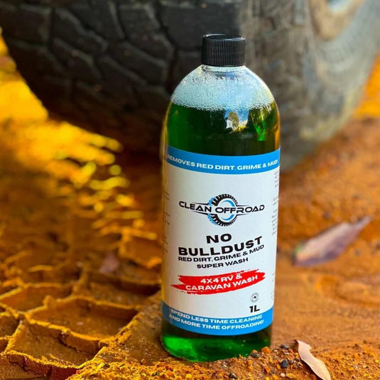 No Bulldust Red Dirt, Grime & Mud Super Wash 1L Bottle Clean Offroad