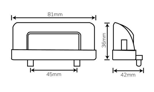 Number Plate Light 6 Led AP LED