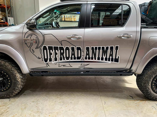 Offroad Animal Rock Sliders, Suitable for Toyota Hilux N80, 2015 on Offroad Animal