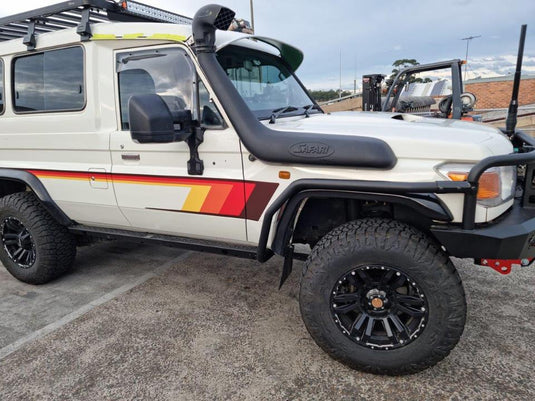 Offroad Animal Rock Sliders with Brush Rails, suitable for Toyota Land Cruiser 79 and 78 Series Dual Cab, 2007 to current Offroad Animal