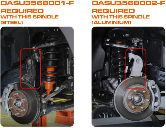 Outback Armour Ford Everest UB (03/2022+) 4cyl Diesel 3,550kg Upper Control Arms - Fixed OASU3568001 - F Outback Armour