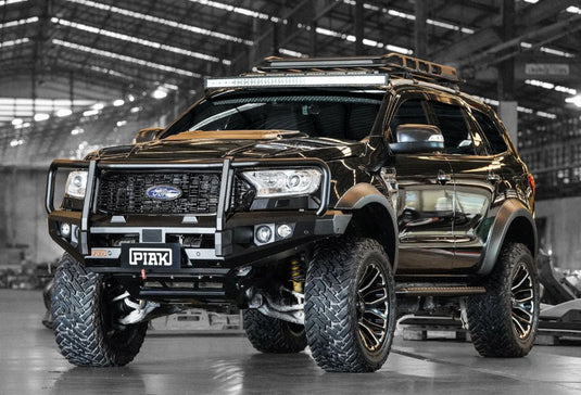 PIAK Elite 3-Loop Winch Bar Ford Ranger & Everest 2015-2022 (Black) Piak