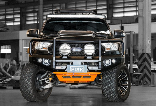 PIAK Elite 3-Loop Winch Bar Ford Ranger & Everest 2015-2022 (Black & Orange) Piak