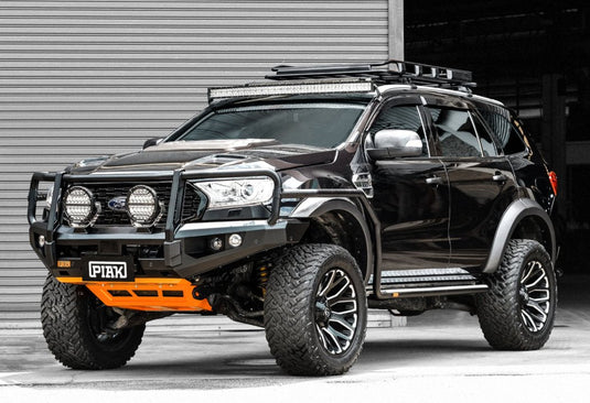 PIAK Elite 3-Loop Winch Bar Ford Ranger & Everest 2015-2022 (Black & Orange) Piak