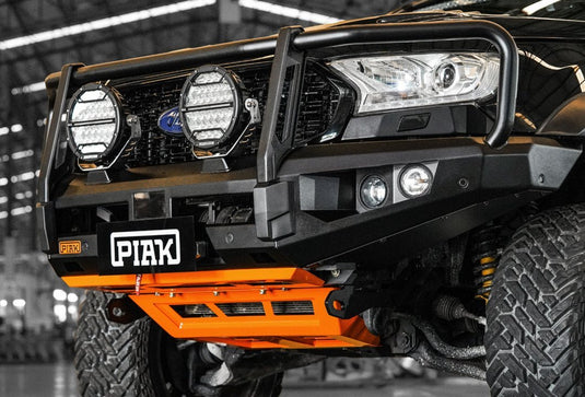 PIAK Elite 3-Loop Winch Bar Ford Ranger & Everest 2015-2022 (Black & Orange) Piak