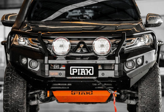 PIAK Elite 3-Loop Winch Bar Mitsubishi Pajero Sport 2016-2020 (Orange Recovery Points) Piak