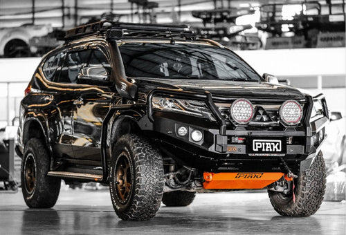 PIAK Elite 3 - Loop Winch Bar Mitsubishi Pajero Sport 2016 - 2020 (Orange Recovery Points) Piak