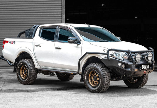 PIAK Elite 3 - Loop Winch Bar Mitsubishi Triton 2015 - 2019 (Black Recovery Points) Piak