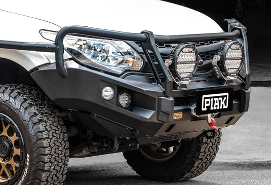 PIAK Elite 3 - Loop Winch Bar Mitsubishi Triton 2015 - 2019 (Black Recovery Points) Piak