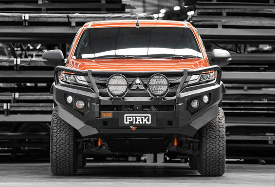 PIAK Elite 3-Loop Winch Bar Mitsubishi Triton 2019+ (Orange & Black) Piak
