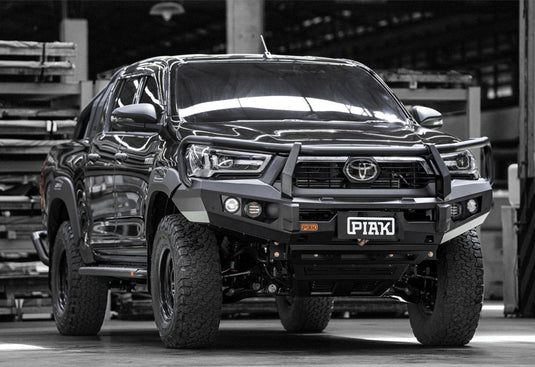 PIAK Elite 3-Loop Winch Bar Toyota Hilux 2020+ (Black) Piak