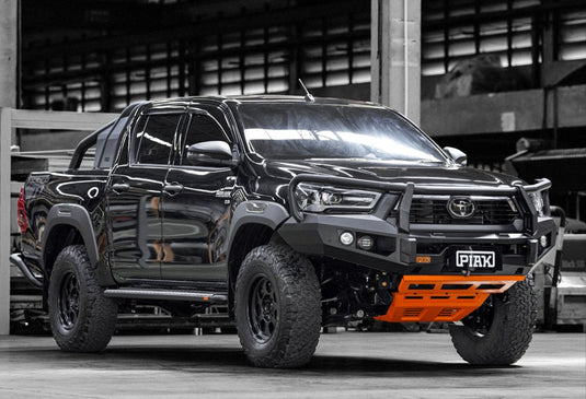 PIAK Elite 3-Loop Winch Bar Toyota Hilux 2020+ (Black & Orange) Piak