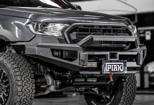 PIAK Elite Non Loop Winch Bar Ford Ranger & Everest 2015-2022 (Black) Piak