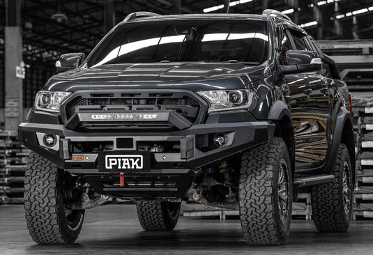 PIAK Elite Non Loop Winch Bar Ford Ranger & Everest 2015 - 2022 (Black) Piak
