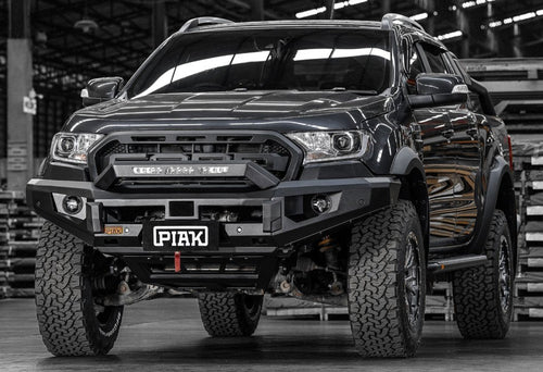 PIAK Elite Non Loop Winch Bar Ford Ranger & Everest 2015 - 2022 (Black) Piak