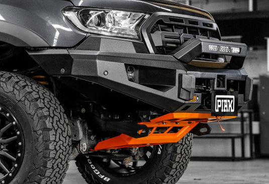 PIAK Elite Non Loop Winch Bar Ford Ranger & Everest 2015-2022 (Black & Orange) Piak