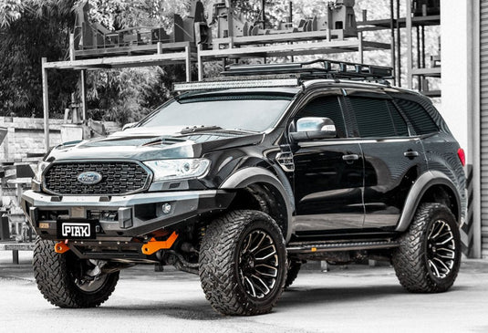 PIAK Elite Non Loop Winch Bar Ford Ranger & Everest 2015-2022 (Orange & Black) Piak