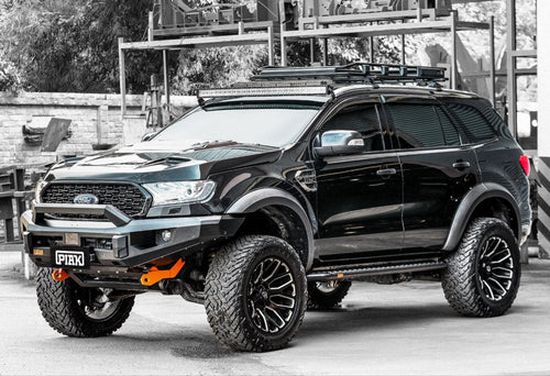 PIAK Elite Non Loop Winch Bar Ford Ranger & Everest 2015 - 2022 (Orange & Black) Piak