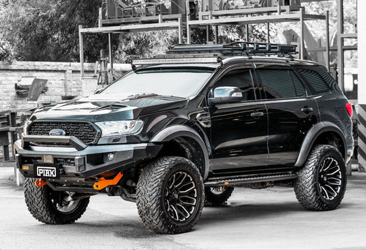 PIAK Elite Non Loop Winch Bar Ford Ranger & Everest 2015 - 2022 (Orange & Black) Piak
