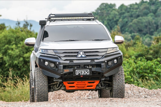 PIAK Elite Non Loop Winch Bar Mitsubishi Pajero Sport 2020+ (Black & Orange) Piak
