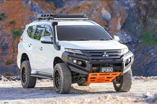 PIAK Elite Non Loop Winch Bar Mitsubishi Pajero Sport 2020+ (Black & Orange) Piak