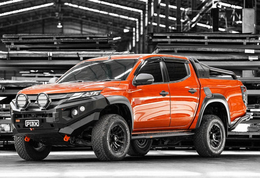 PIAK Elite Non Loop Winch Bar Mitsubishi Triton 2019+ (Orange & Black) Piak