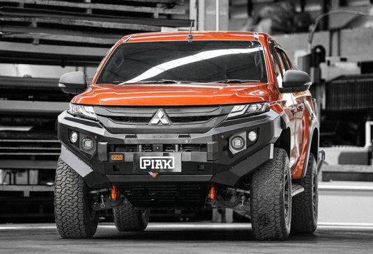PIAK Elite Non Loop Winch Bar Mitsubishi Triton 2019+ (Orange & Black) Piak