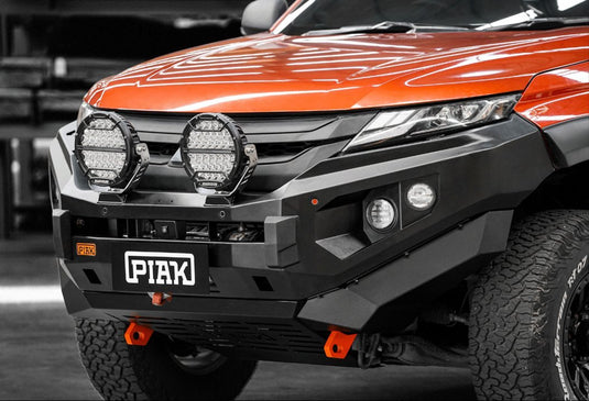 PIAK Elite Non Loop Winch Bar Mitsubishi Triton 2019+ (Orange & Black) Piak