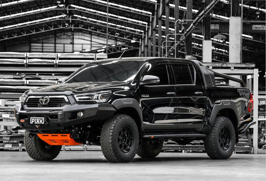 PIAK Elite Non Loop Winch Bar Toyota Hilux 2020+ (Black & Orange) Piak