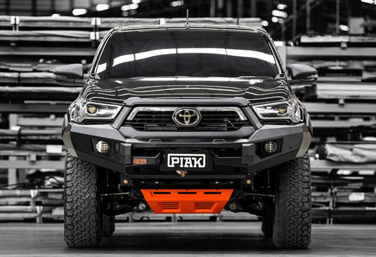 PIAK Elite Non Loop Winch Bar Toyota Hilux 2020+ (Black & Orange) Piak