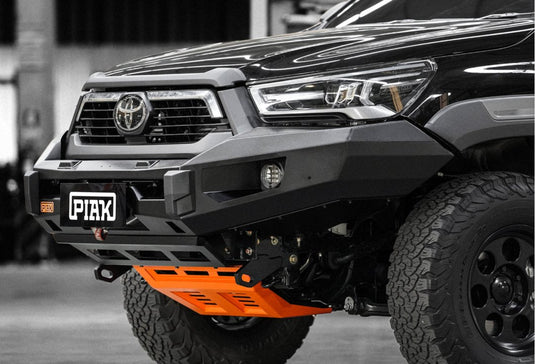 PIAK Elite Non Loop Winch Bar Toyota Hilux 2020+ (Black & Orange) Piak