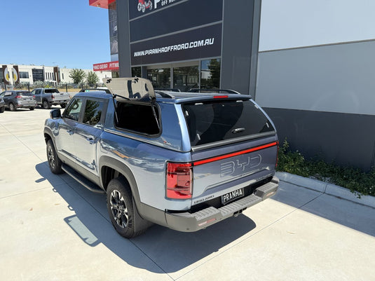 Piranha Off Road Fiberglass Canopy to Suit BYD Shark 2024+ | Secure, Ute Canopy Piranha Off Road Products