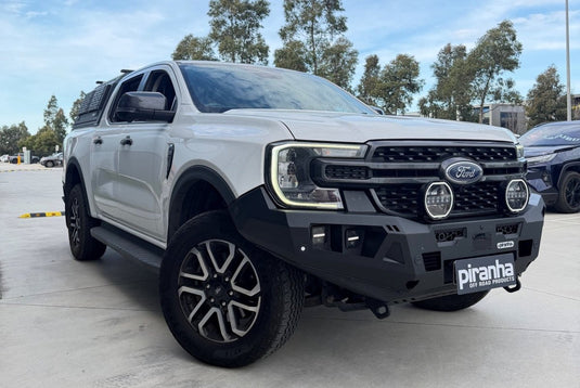 Piranha Off Road No Loop Bull Bar – Ford Ranger RA & Everest UB 2022+ Next Gen | ADR, Winch & Sensor Compatible Piranha Off Road