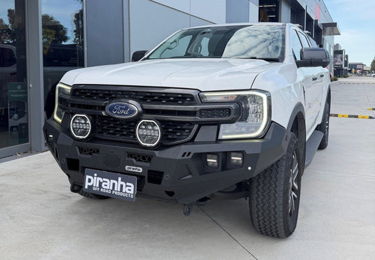 Piranha Off Road No Loop Bull Bar – Ford Ranger RA & Everest UB 2022+ Next Gen | ADR, Winch & Sensor Compatible Piranha Off Road