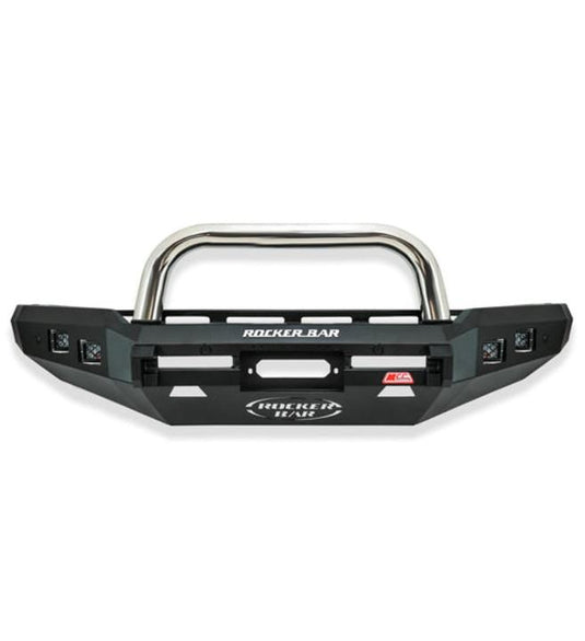 Prado 150 facelift 2017 - 2024 078 - 01SQSSL Rocker Bull Bar Single Stainless Loop Package MCC